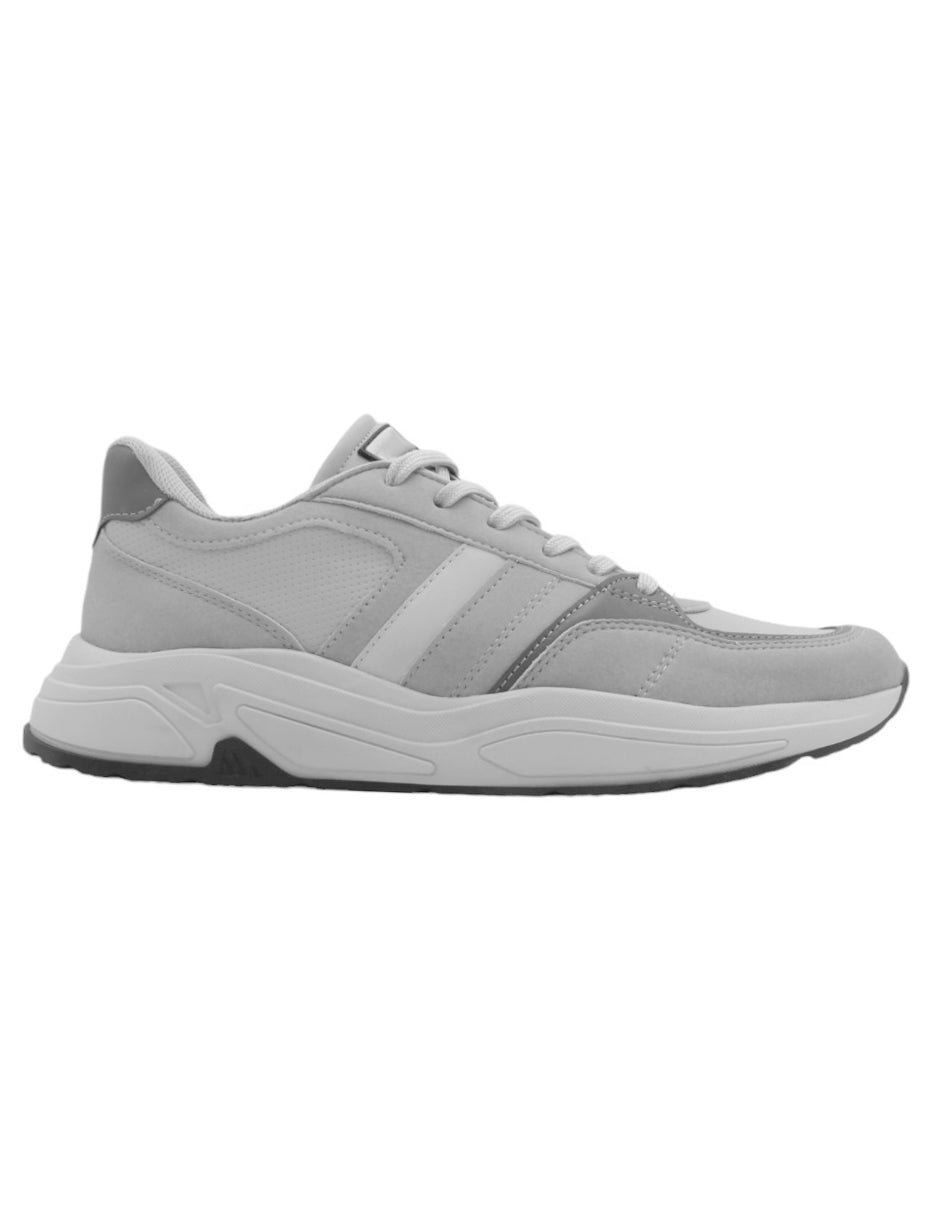 Tenis tipo deportivo Creed en  Piel vegana - Gris