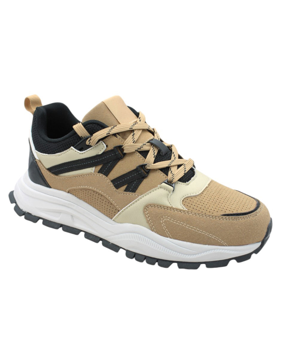 Tenis tipo deportivo Exterior Gamuza sintética Color Beige  Para Hombre De RBCOLLECTION