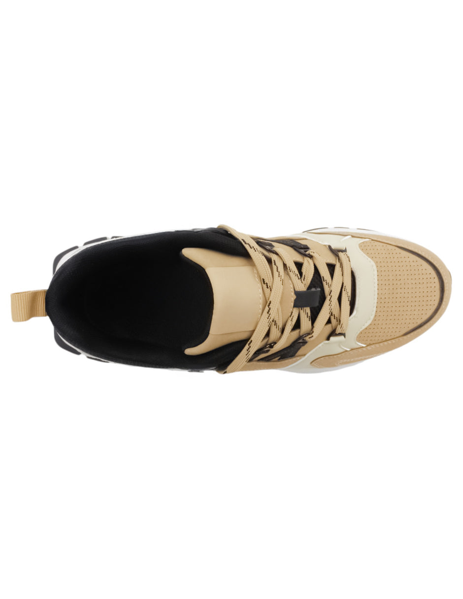 Tenis tipo deportivo Creed en  Gamuza sintética - Beige