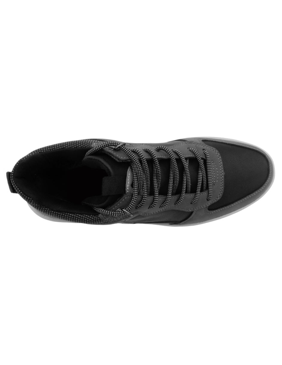 Tenis con cordones Zethan cup en  Piel vegana - Negro