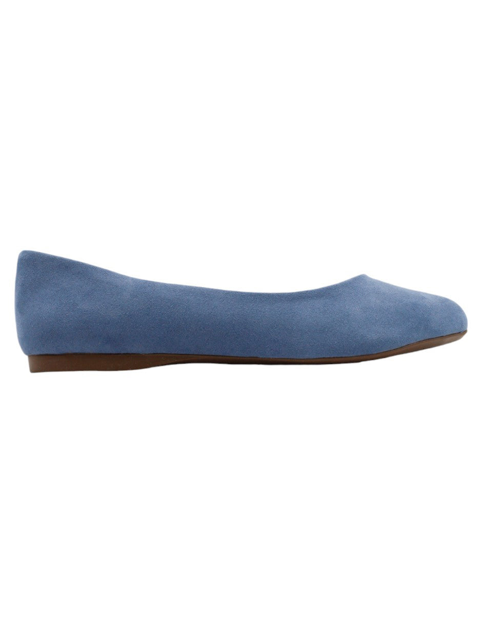 Flats puntales Onne en Gamuza – Azul