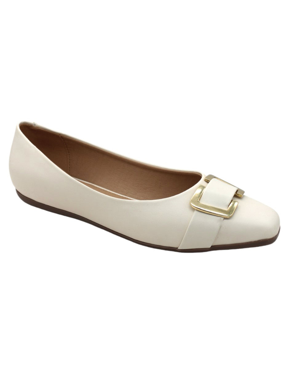 Flats clásicas Exterior Piel vegana Color Beige  Para Mujer De RBCOLLECTION