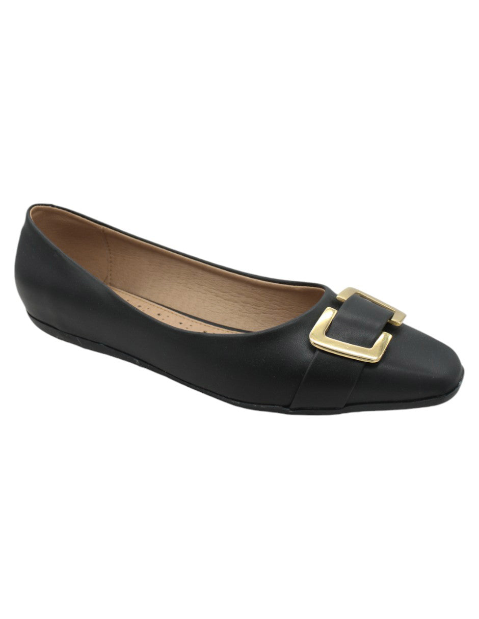 Flats clásicas Exterior Piel vegana Color Negro Para Mujer De RBCOLLECTION