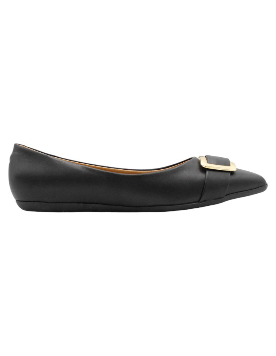 Flats clásicas Gosth en Piel vegana – Negro