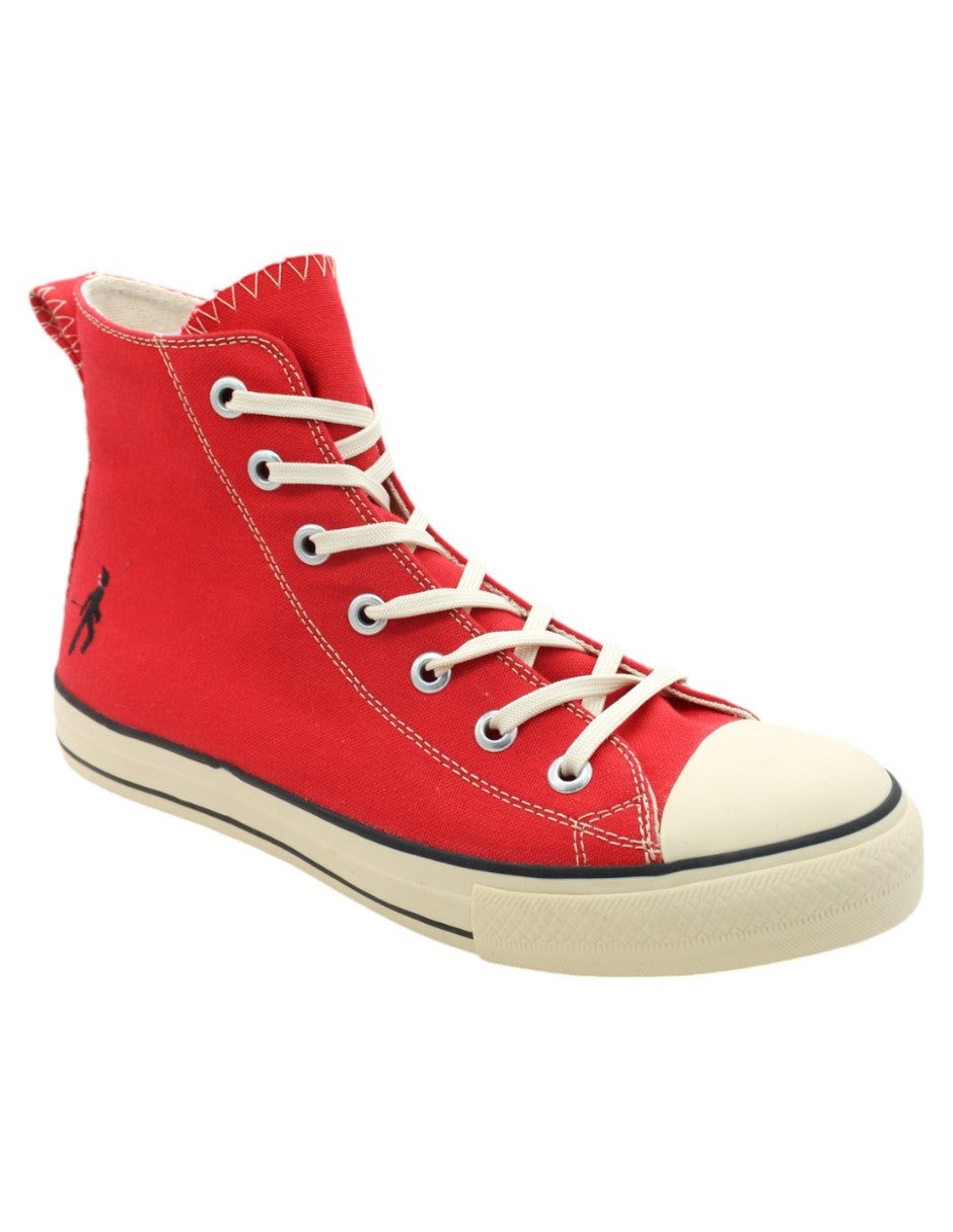 Tenis con cordones Exterior Textil Color Rojo Para Hombre De RBCOLLECTION