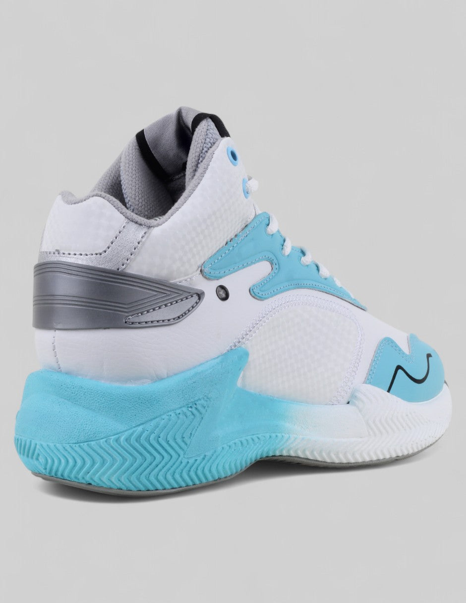 Tenis para basquet Pontiac en Piel vegana – Blanco