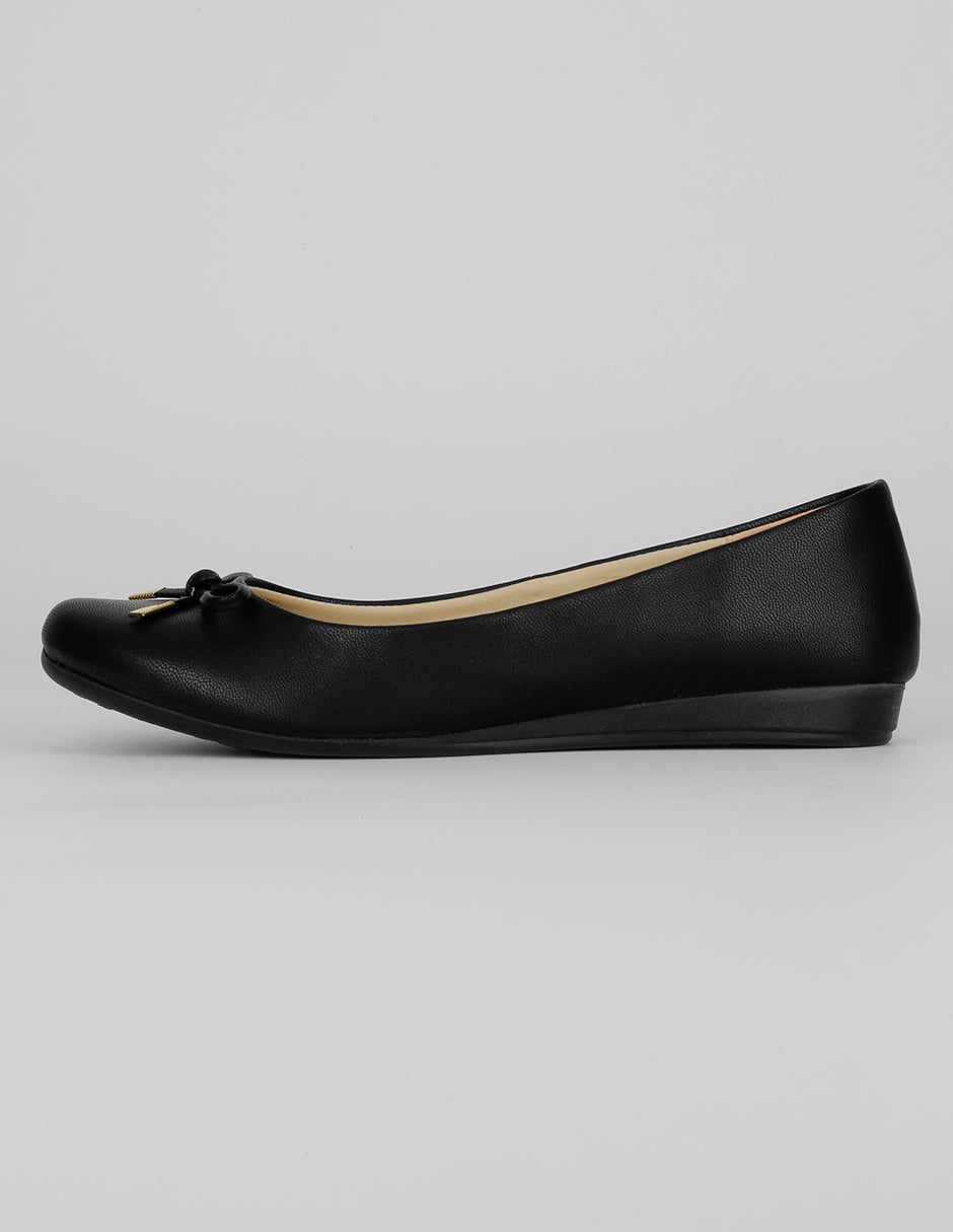 Flats clásicas Exterior Piel vegana Color Negro Para Mujer De RBCOLLECTION
