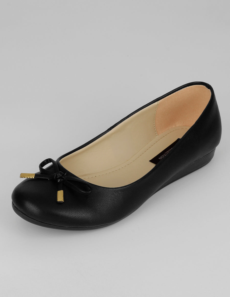 Flats clásicas Classy en Piel vegana – Negro