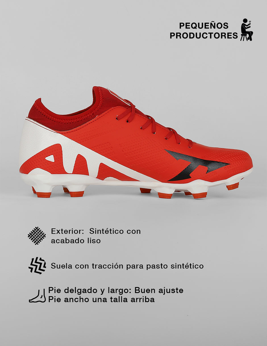 Tenis para fútbol Sport en Sintético – Rojo