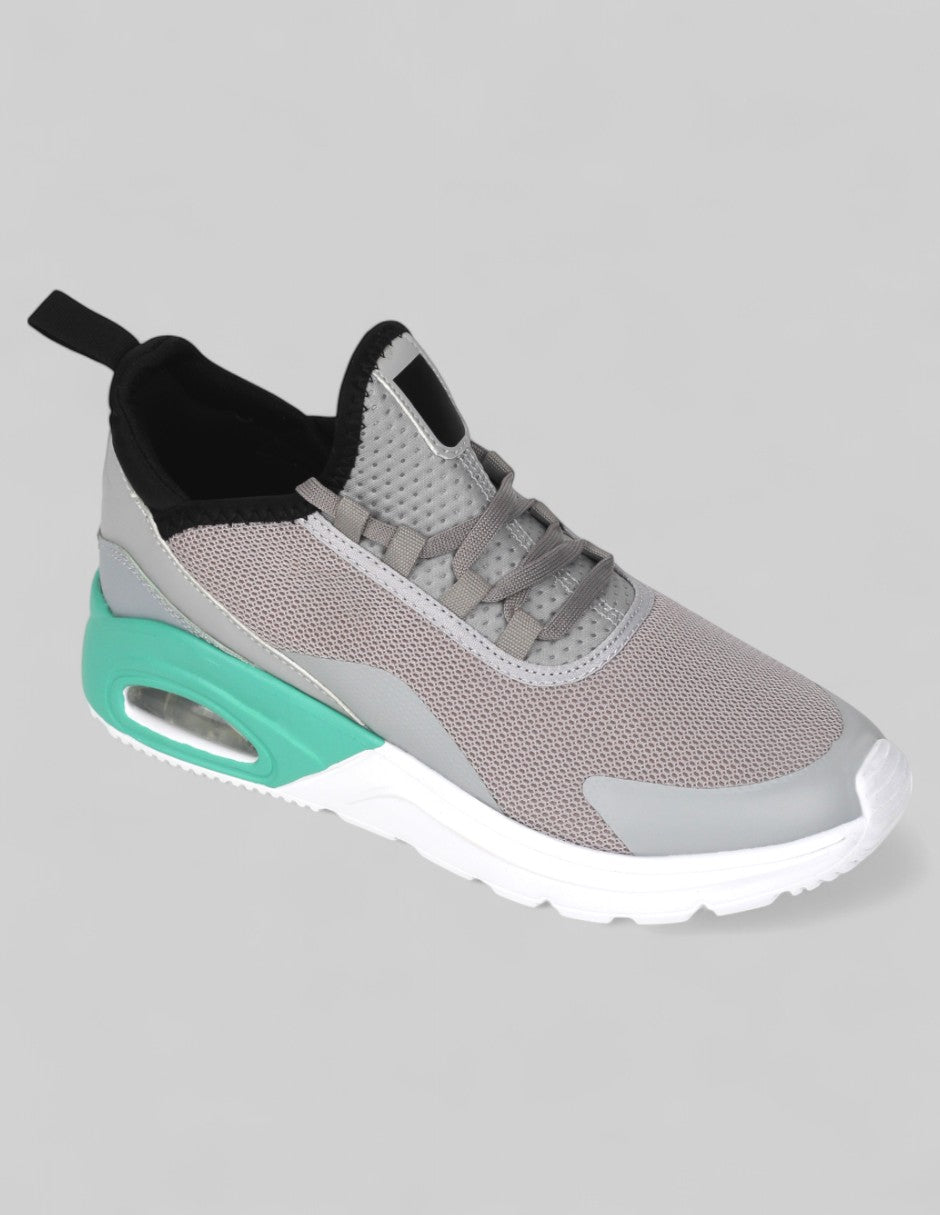 Tenis tipo deportivo  Aftech Textil - Gris