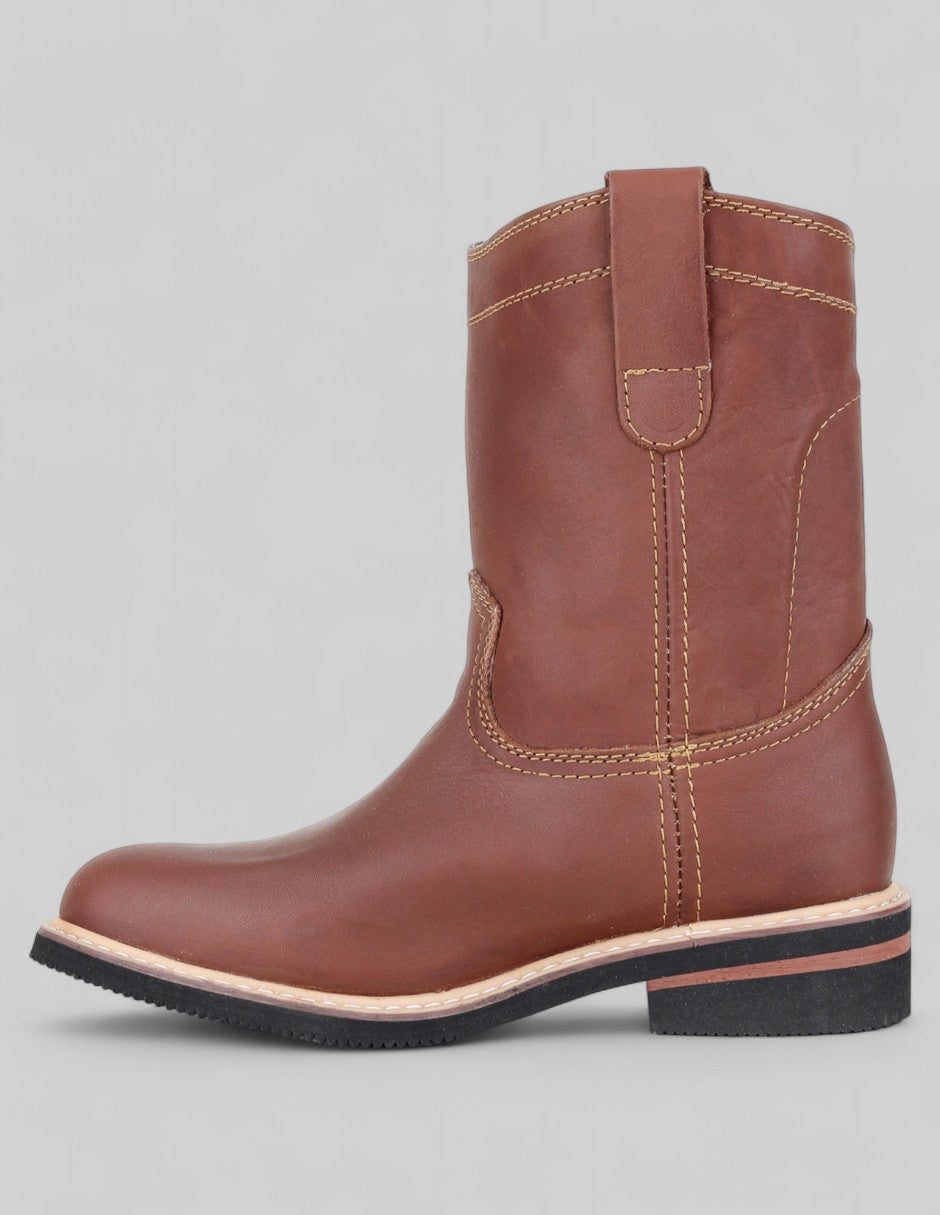 Botas tipo western Cowboy en Piel – Café
