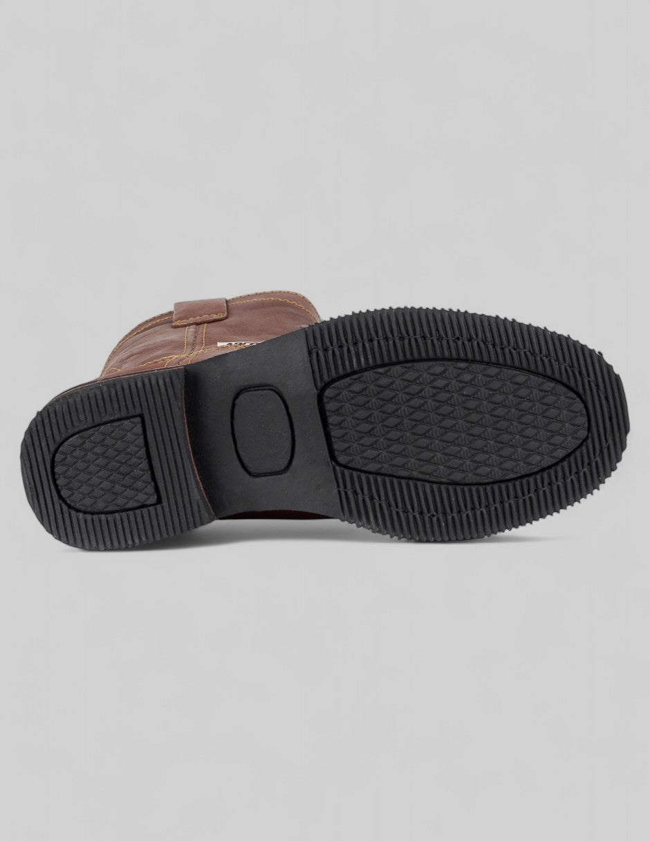 Botas tipo western Cowboy en Piel – Café