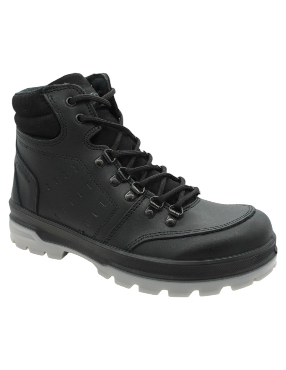 Botas industriales Exterior Piel vegana Color Negro Para Hombre De RBBASICS