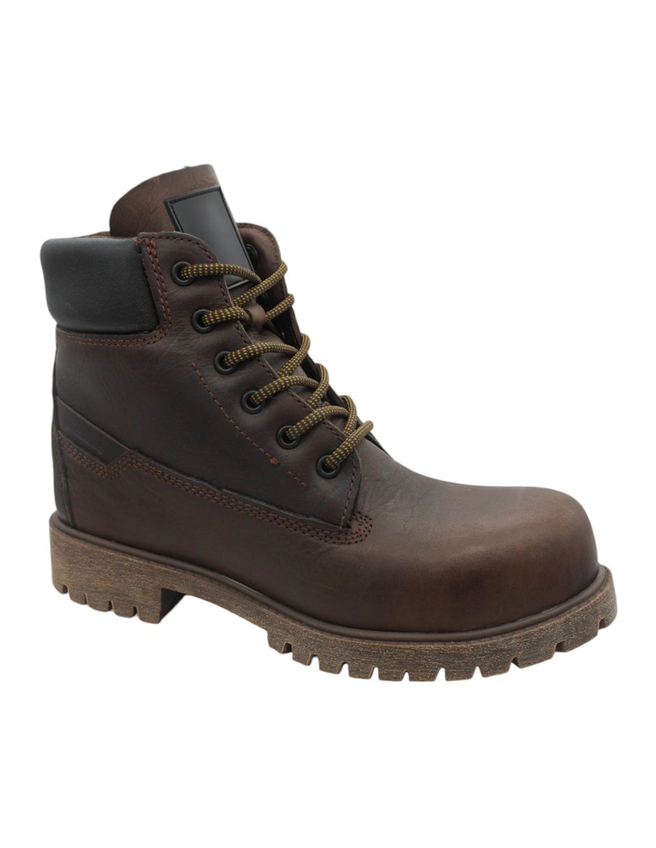 Botas industriales Exterior Piel Color Café Para Hombre De RBBASICS