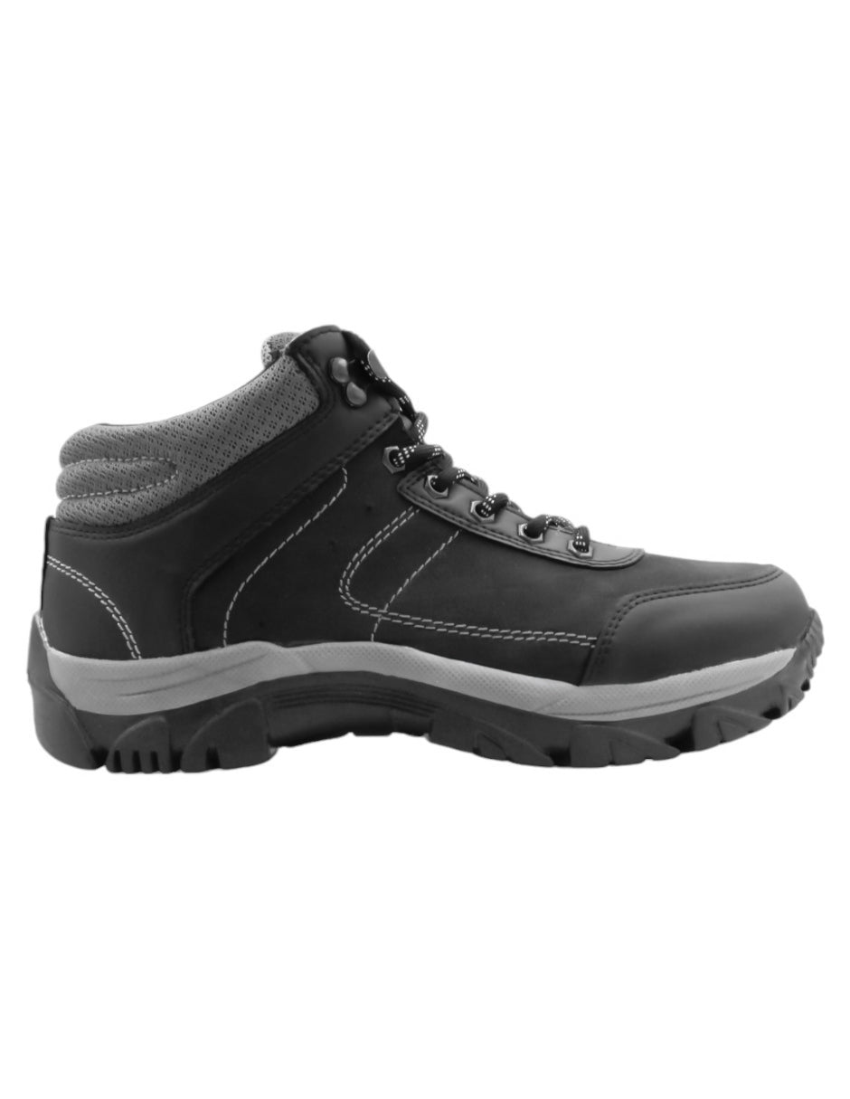 Botas industriales Hike4 en  Piel vegana - Negro