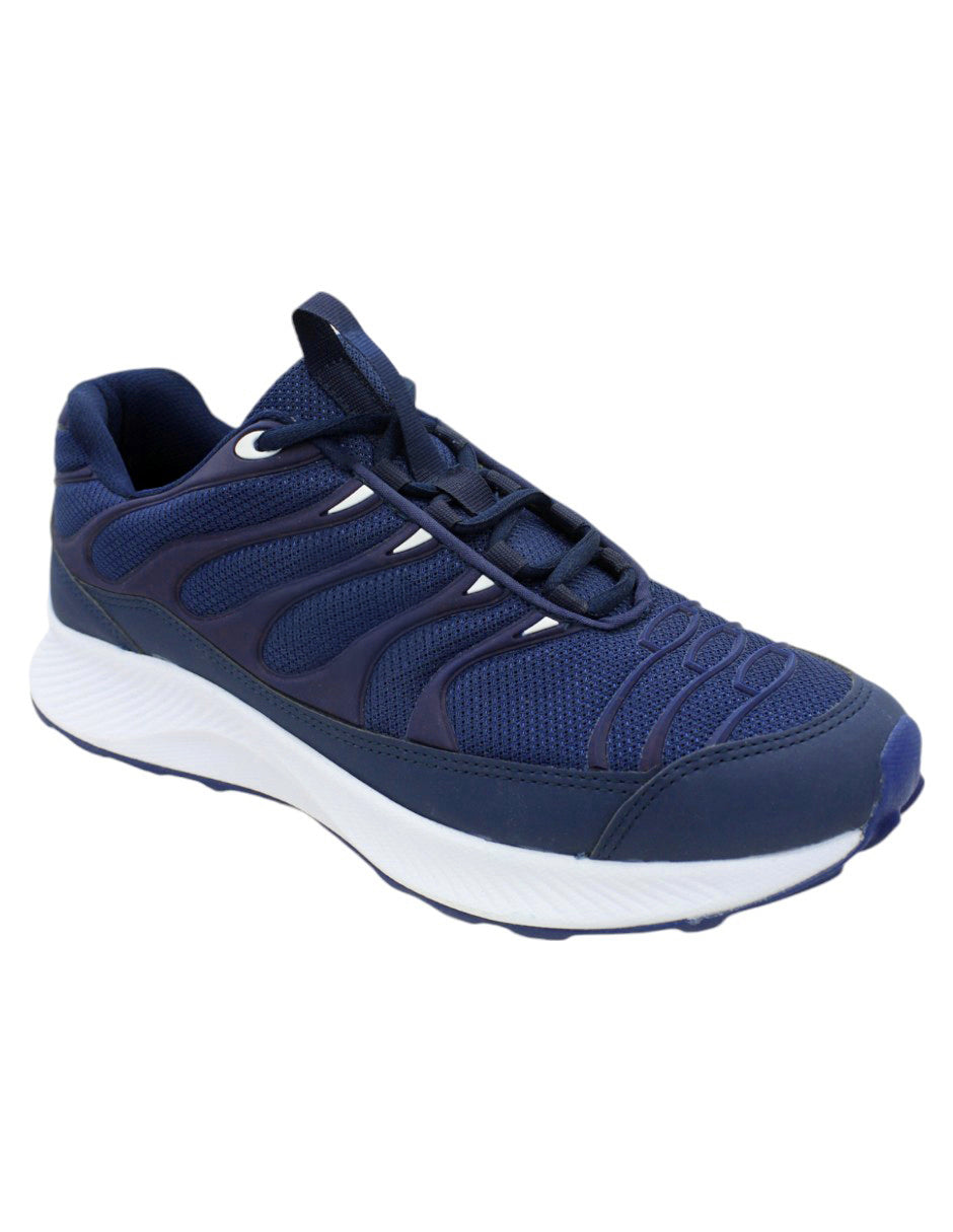 Tenis tipo deportivo Exterior Textil Color Marino Para Hombre De RBMOVE