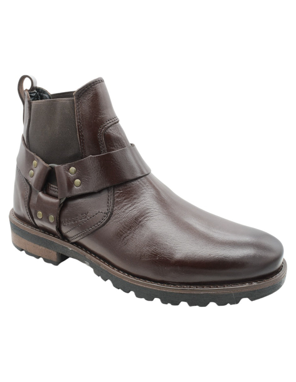 Botas casuales Exterior Piel vegana Color Camel Para Hombre De RBCOLLECTION