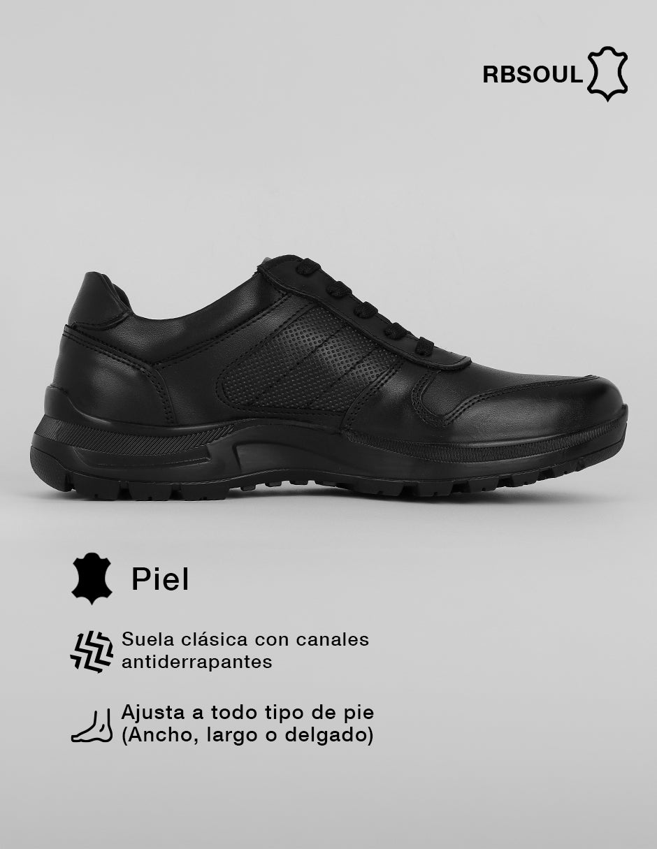 Oxfords Hand Made en Piel – Negro