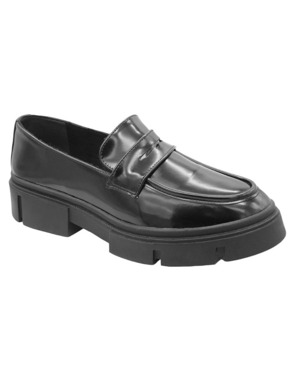 Mocasines Exterior Charol Color Negro Para Hombre De RBCOLLECTION