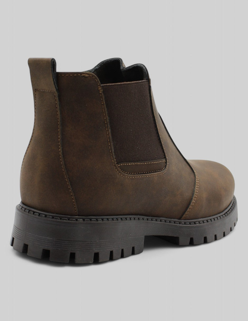 Botas casuales Girly en Piel vegana – Café