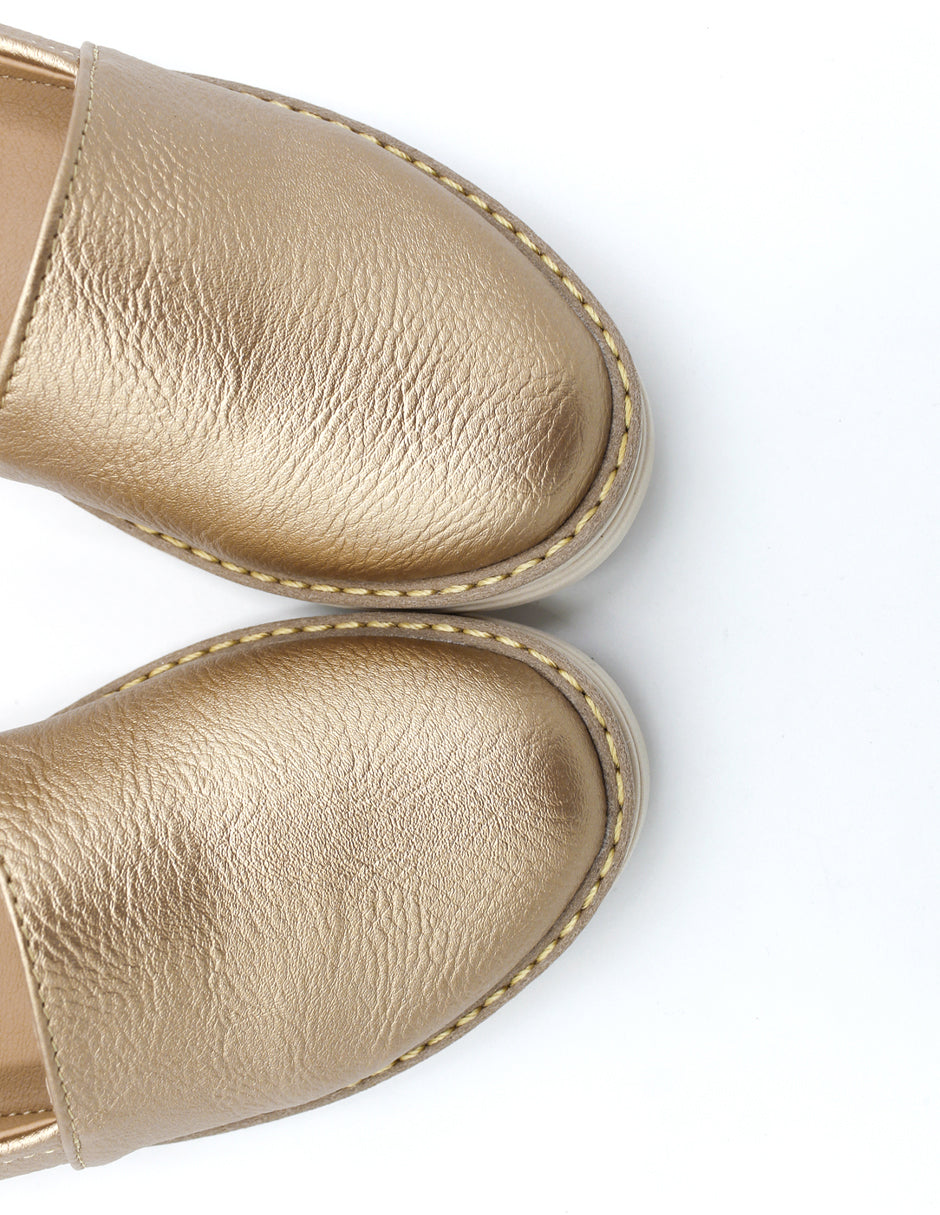 Mocasines Dalia en Piel vegana - Dorado
