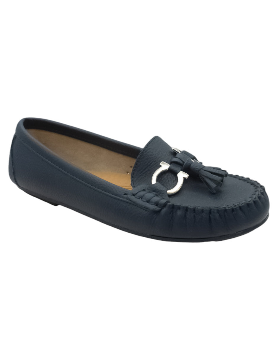 Mocasines Exterior Piel vegana Color Azul Para Mujer De RBCOLLECTION