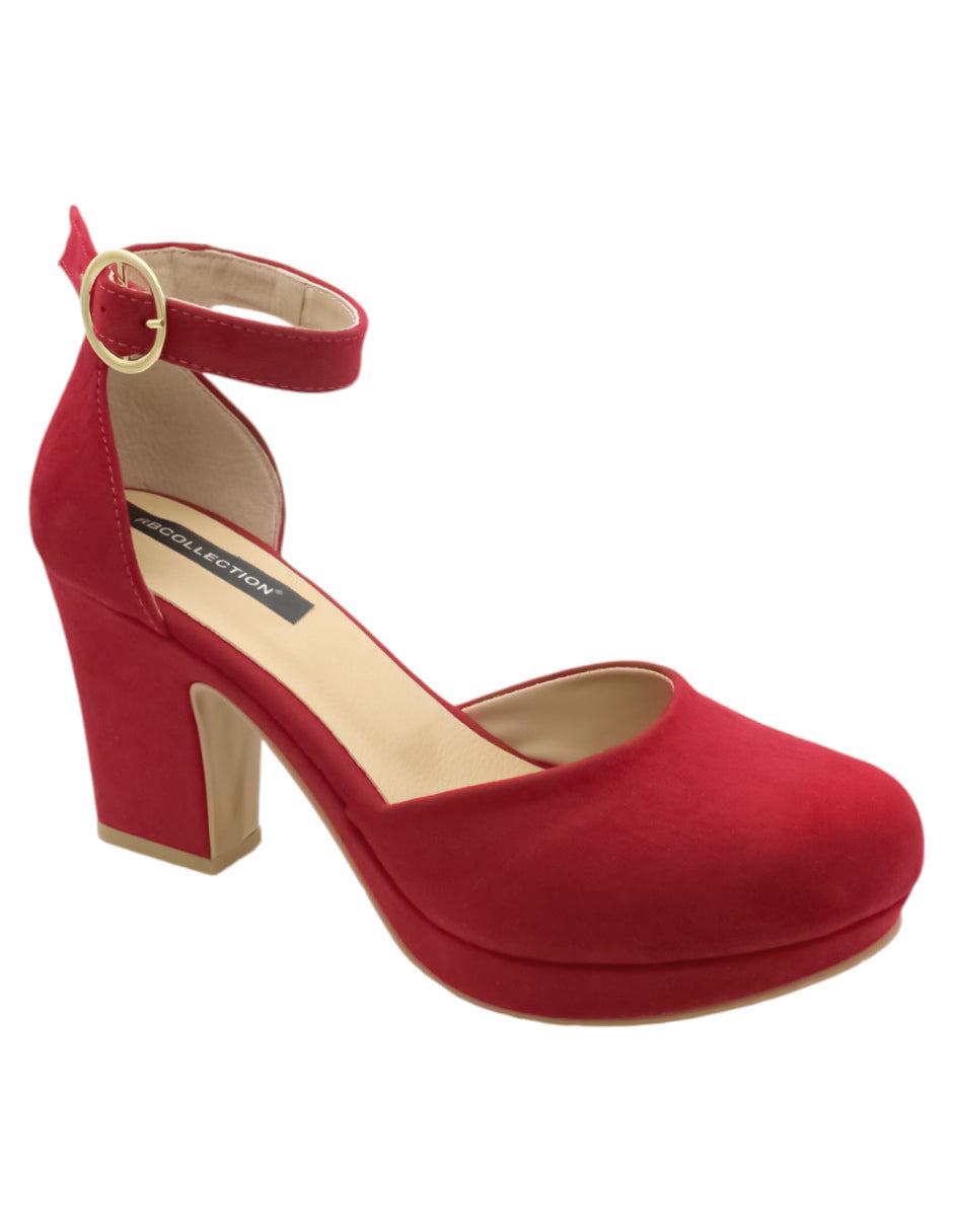 Zapatillas Exterior Gamuza Color Rojo Para Mujer De RBCOLLECTION