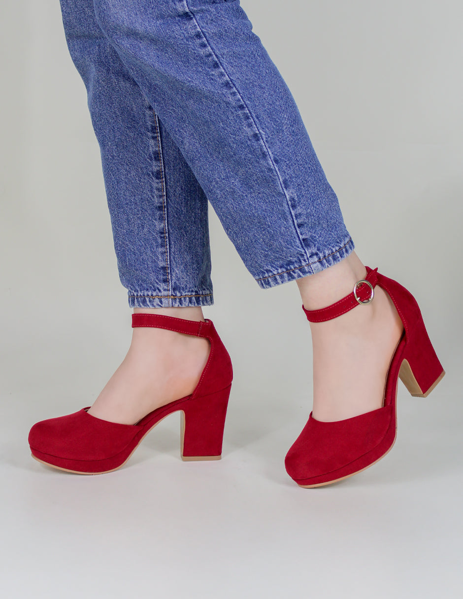 Zapatillas ONNE en Gamuza – Rojo