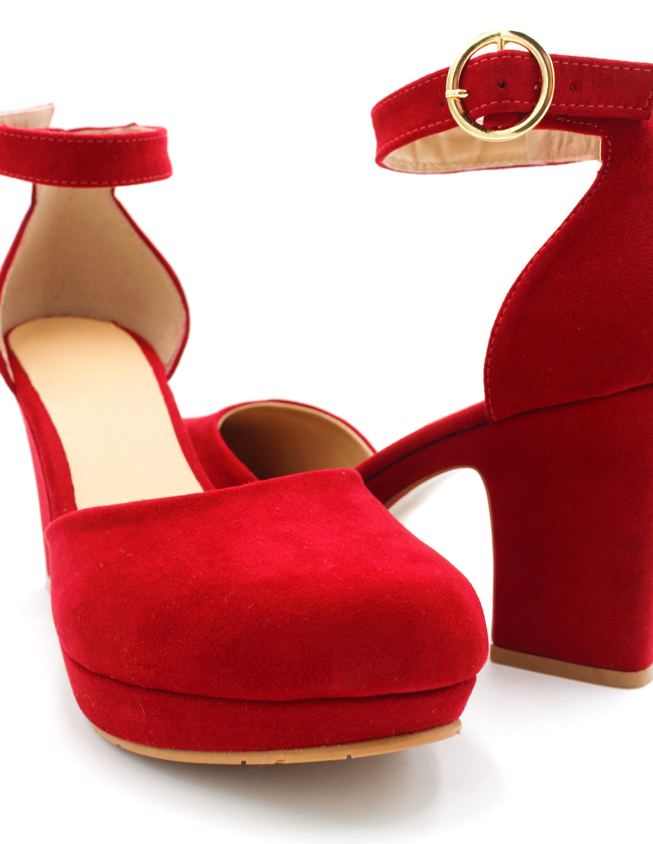 Zapatillas ONNE en Gamuza – Rojo