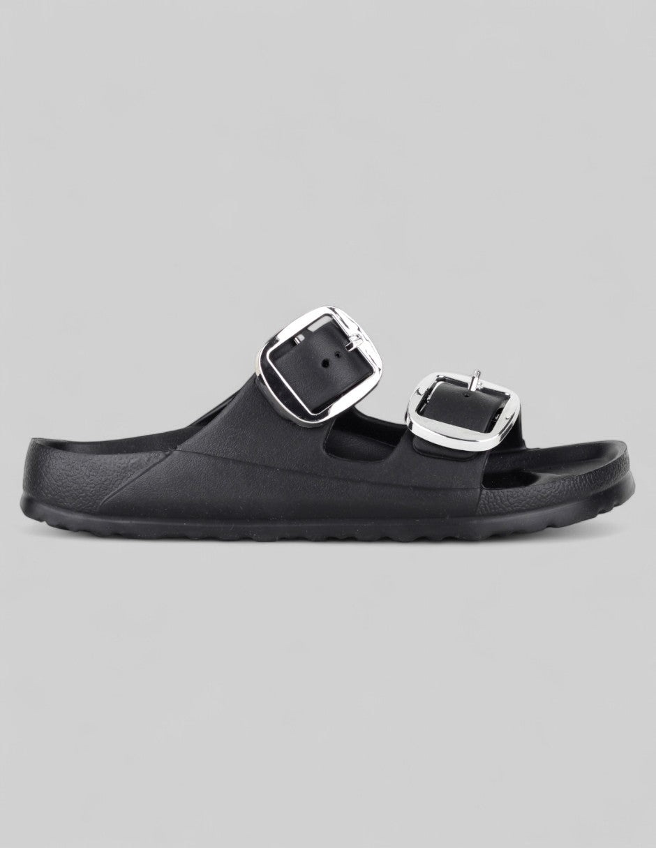 Sandalias de piso Yuri en Sintético – Negro