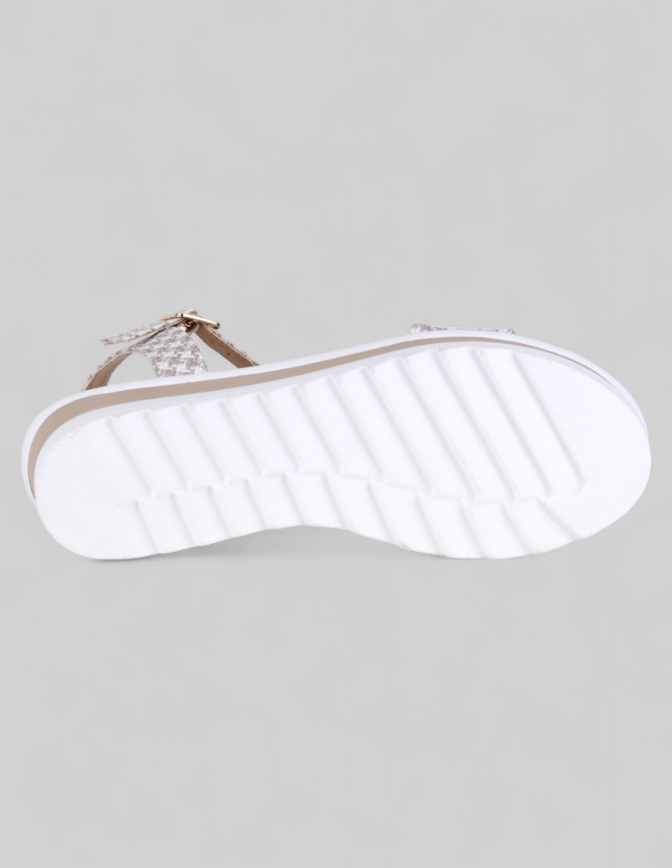 Sandalias con plataforma Soft en Textil – Beige