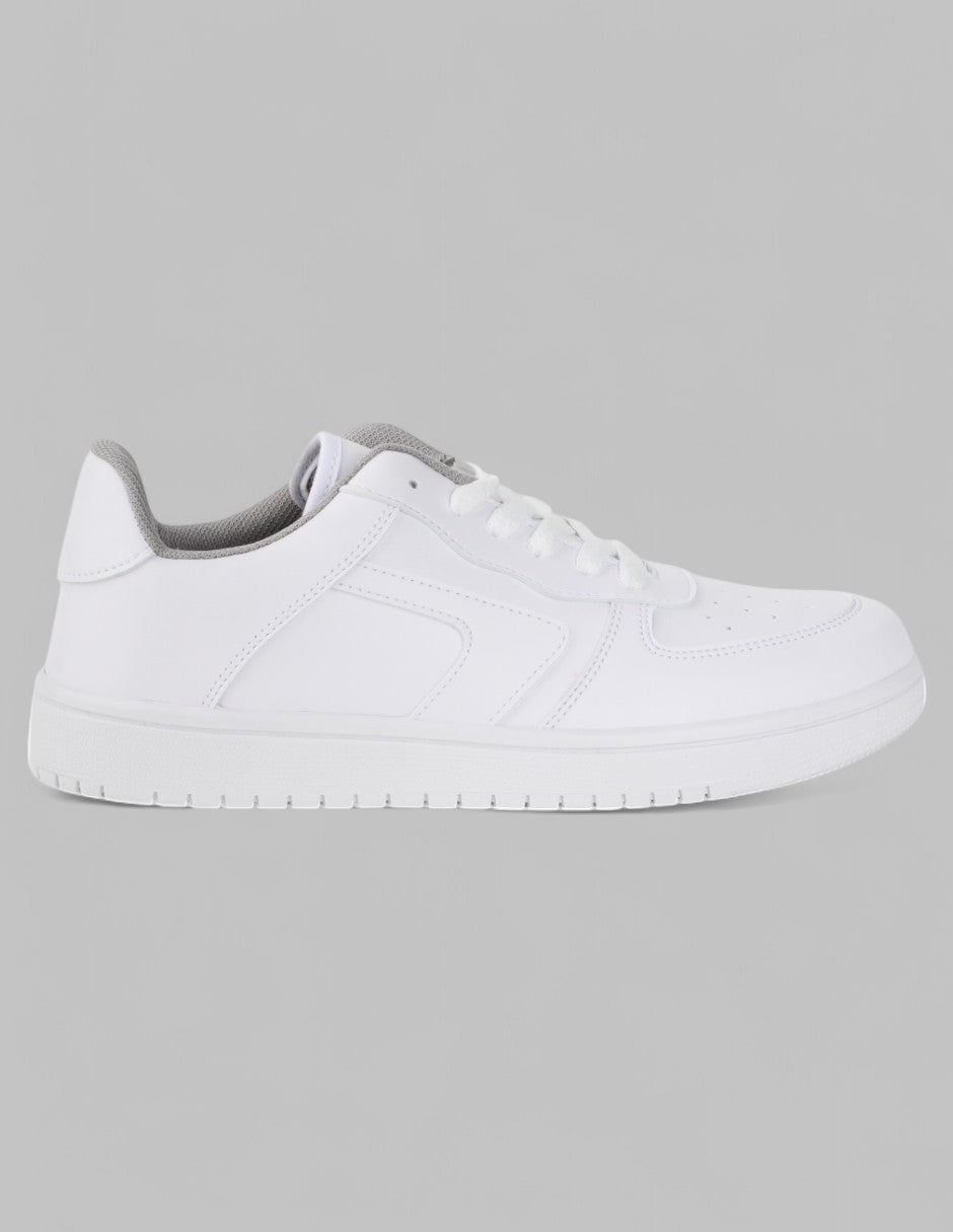 Tenis con cordones Exterior Piel vegana Color Blanco Para Mujer De RBCOLLECTION