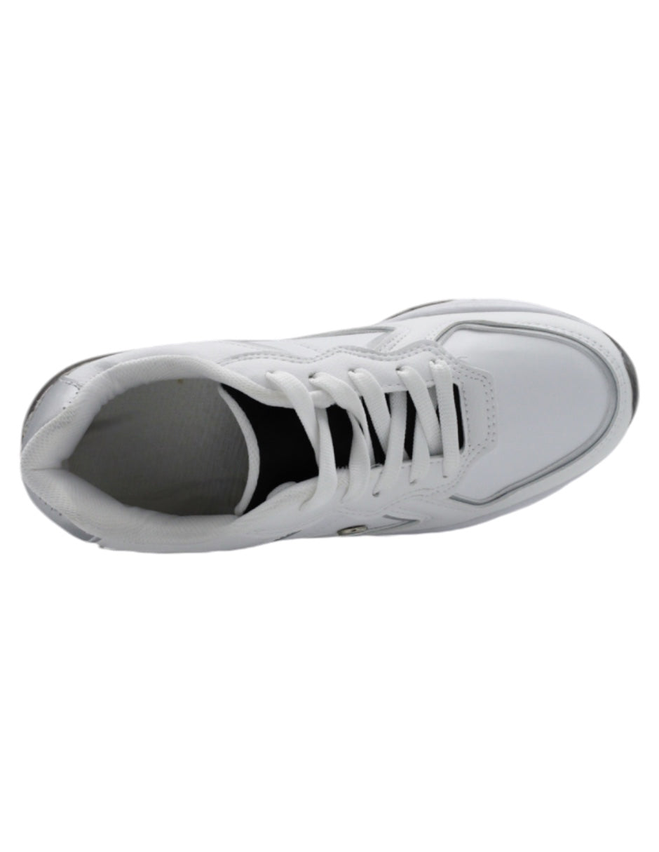 Tenis tipo deportivo  Chunck en Piel vegana – Blanco