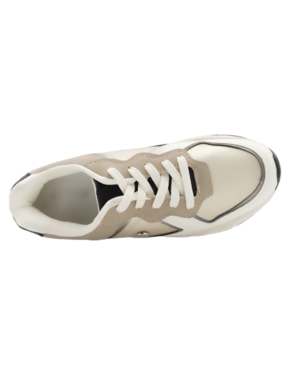 Tenis tipo deportivo  Chunck en Piel vegana – Oro