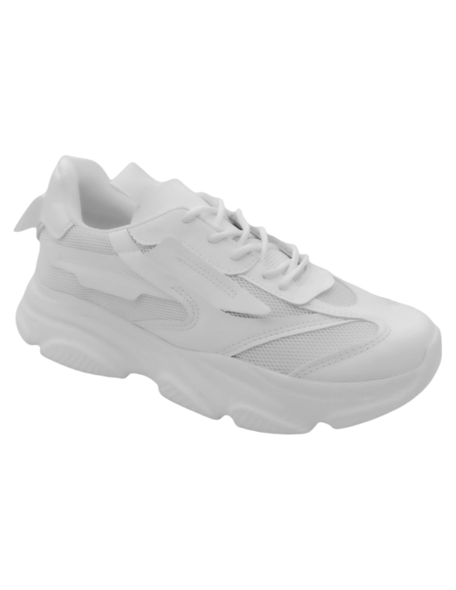 Tenis tipo deportivo Exterior Sintético Color Blanco Para Mujer De RBCOLLECTION