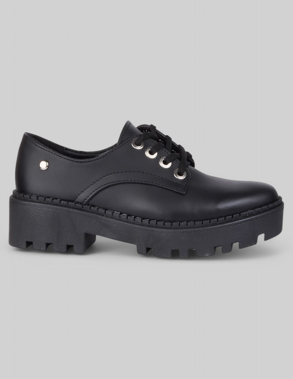 Oxfords Prim en Piel vegana – Negro
