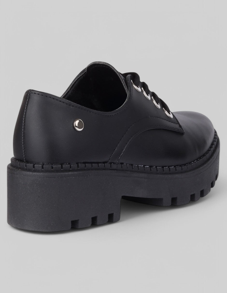 Oxfords Prim en Piel vegana – Negro