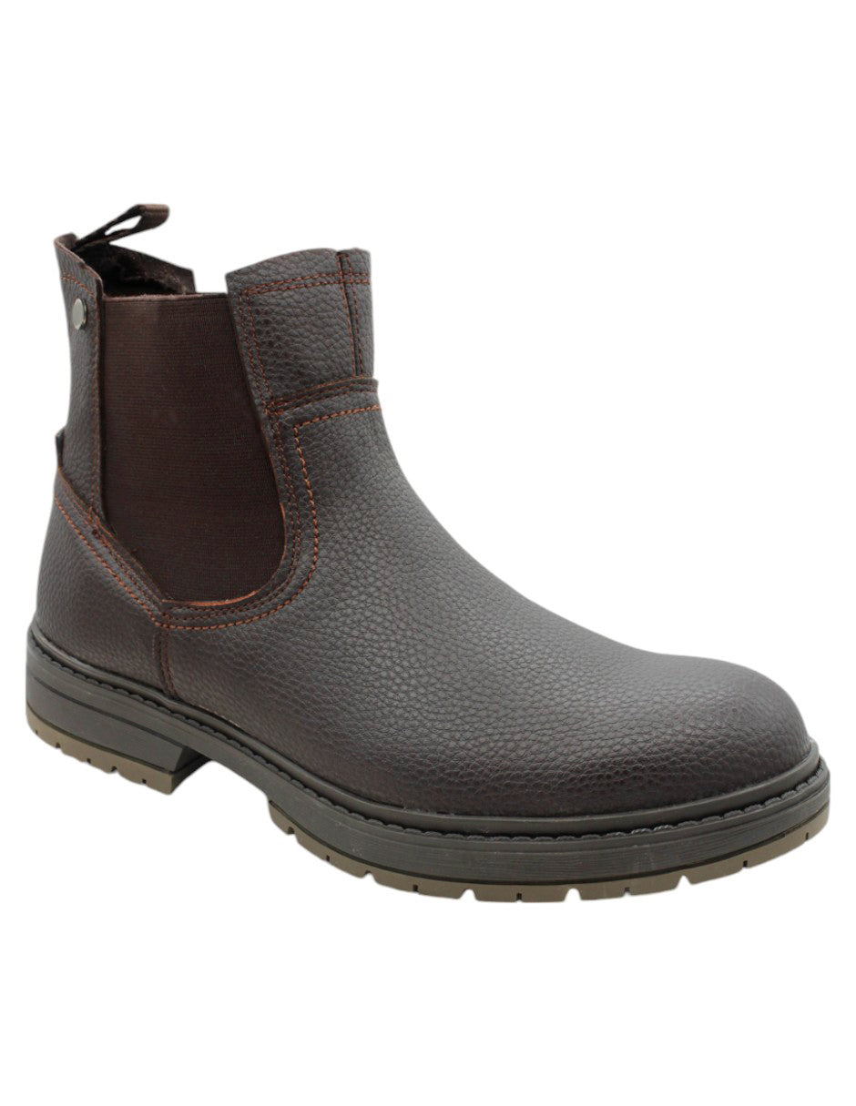 Botas casuales Exterior Piel vegana Color Café Para Hombre De RBCOLLECTION