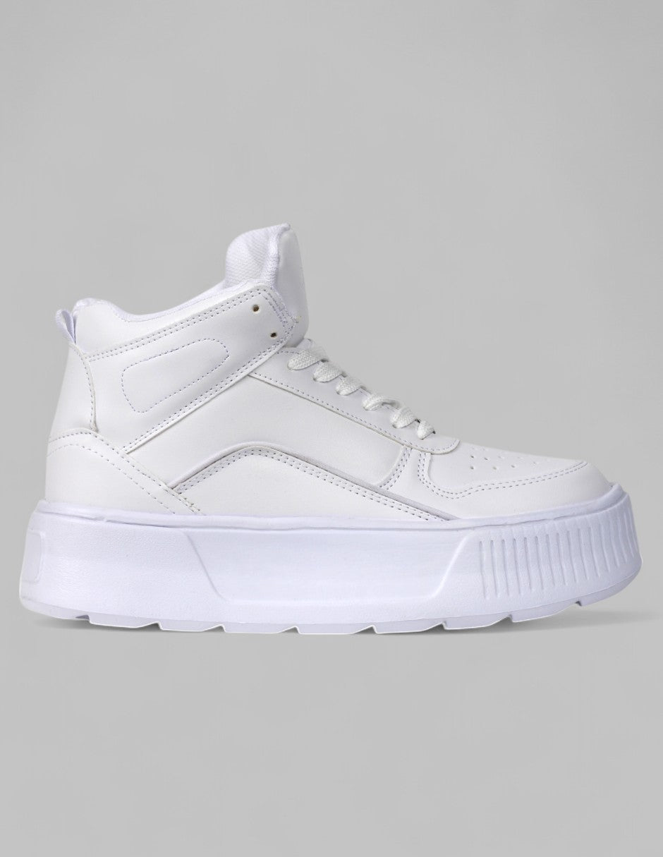 Tenis botín Exterior Sintético Color Blanco Para Mujer De RBCOLLECTION