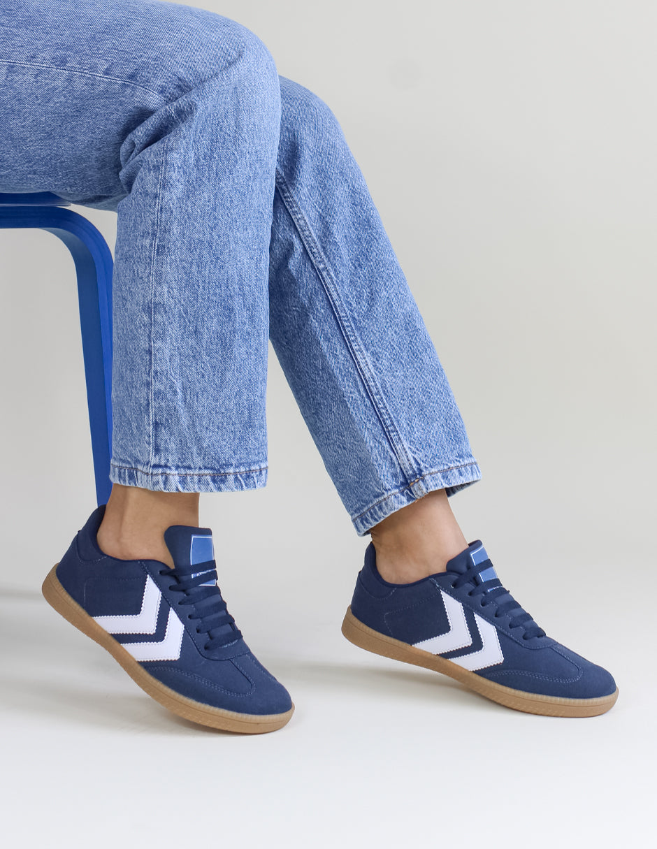 Tenis con cordones Sam en  Gamuza sintética - Azul