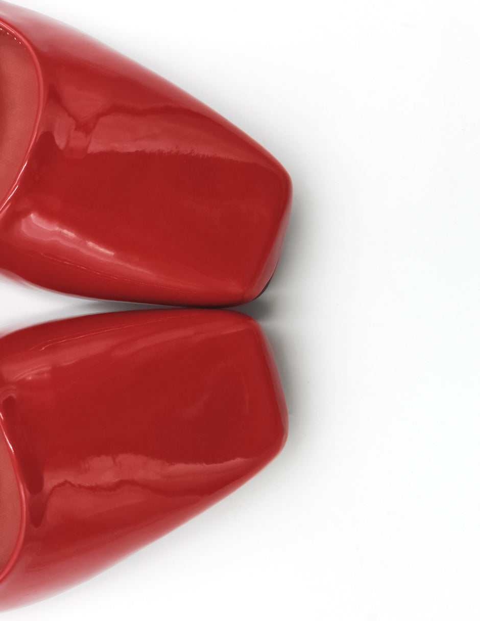 Zapatillas FELISSA en Charol – Rojo