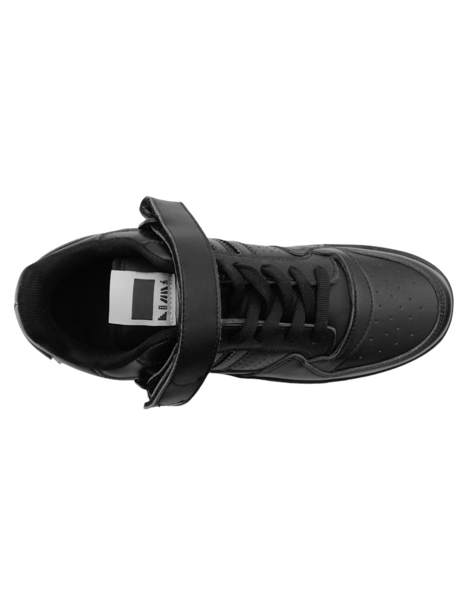 Tenis con cordones Kass en  Piel vegana - Negro