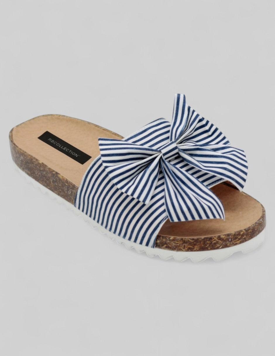 Sandalias de piso Exterior Textil Color Azul Para Mujer De RBBASICS