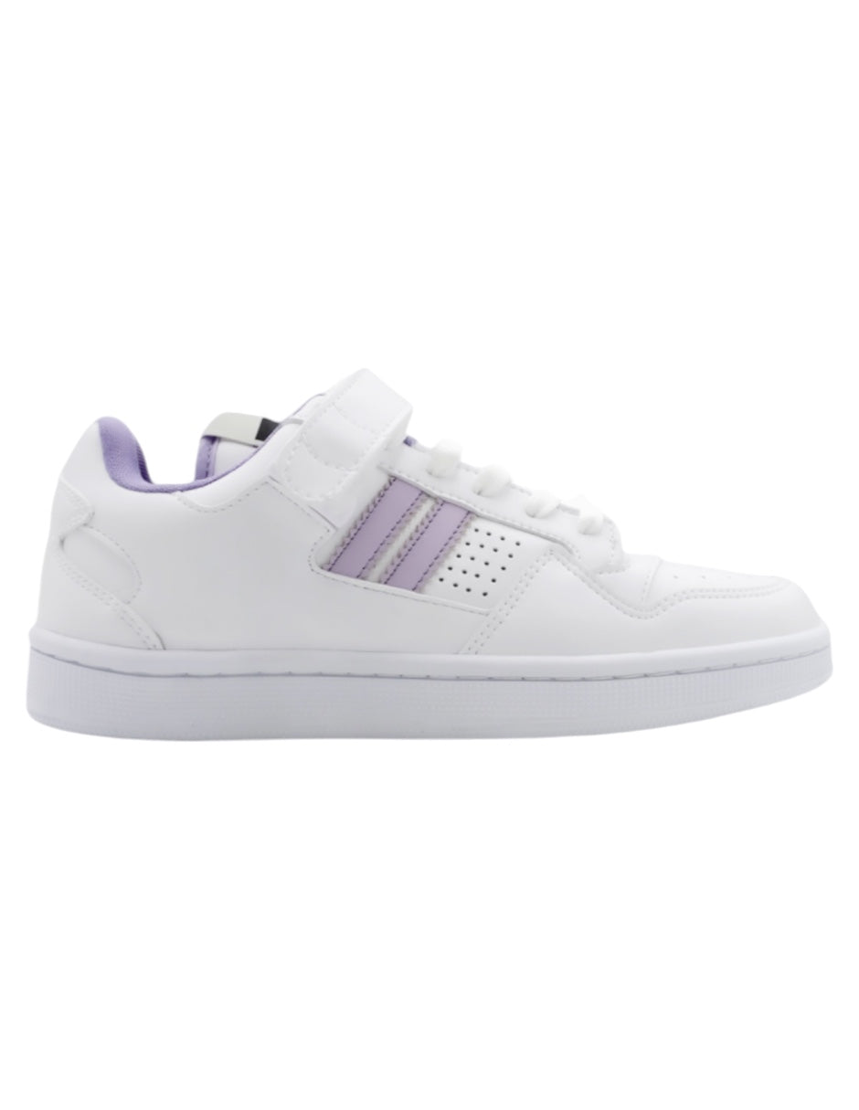 Tenis con cordones  URBAN en Piel vegana – Blanco