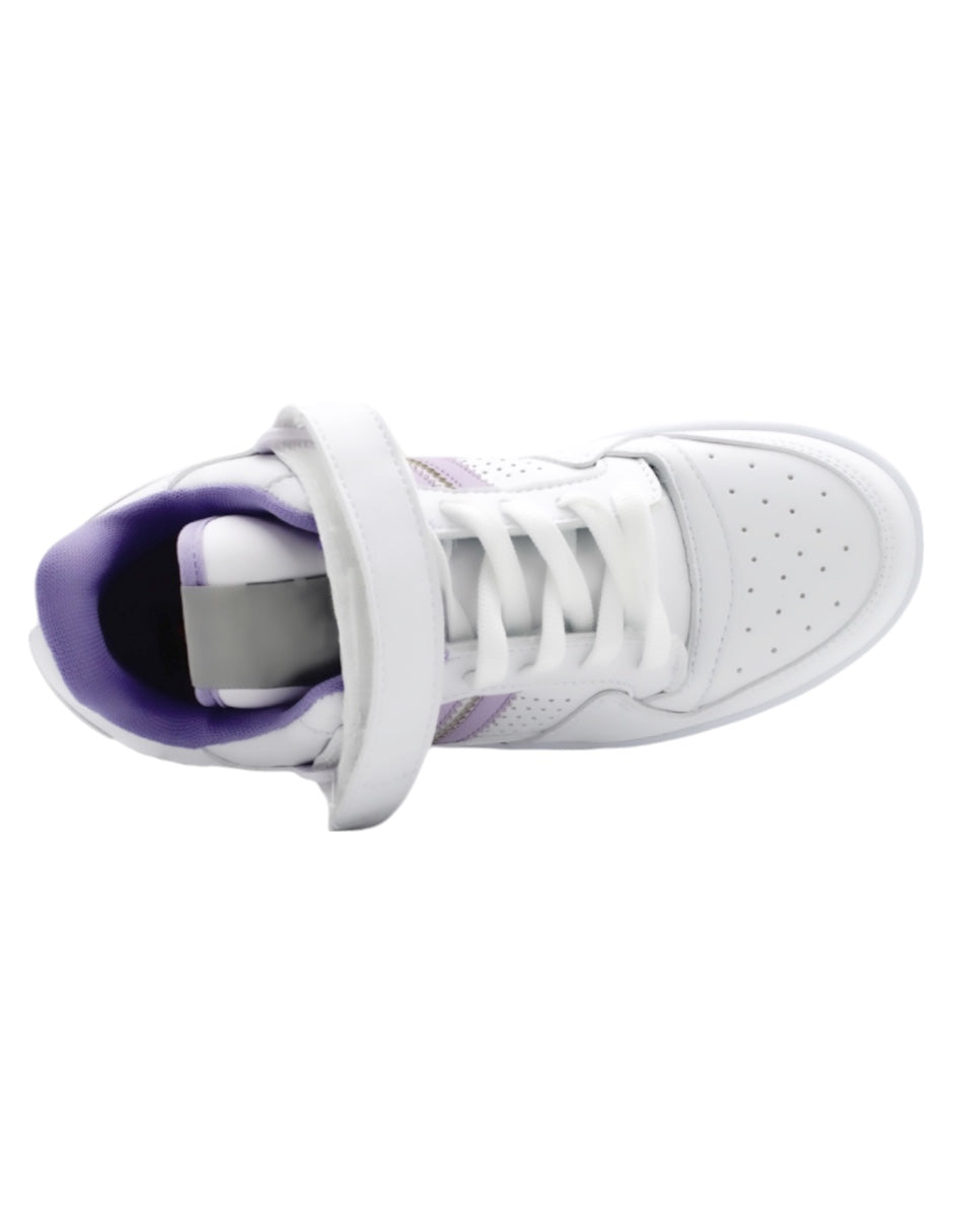 Tenis con cordones  URBAN en Piel vegana – Blanco