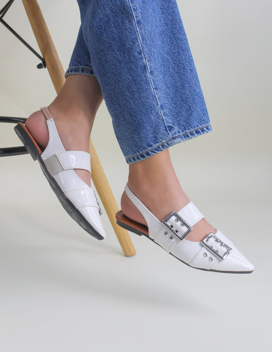 Loafers Durling en Charol – Blanco