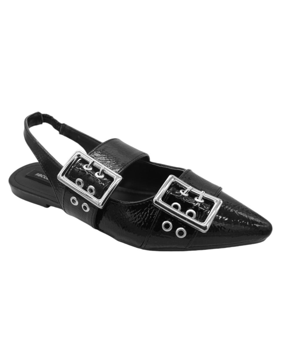 Loafers Exterior Charol Color Negro Para Mujer De RBCOLLECTION