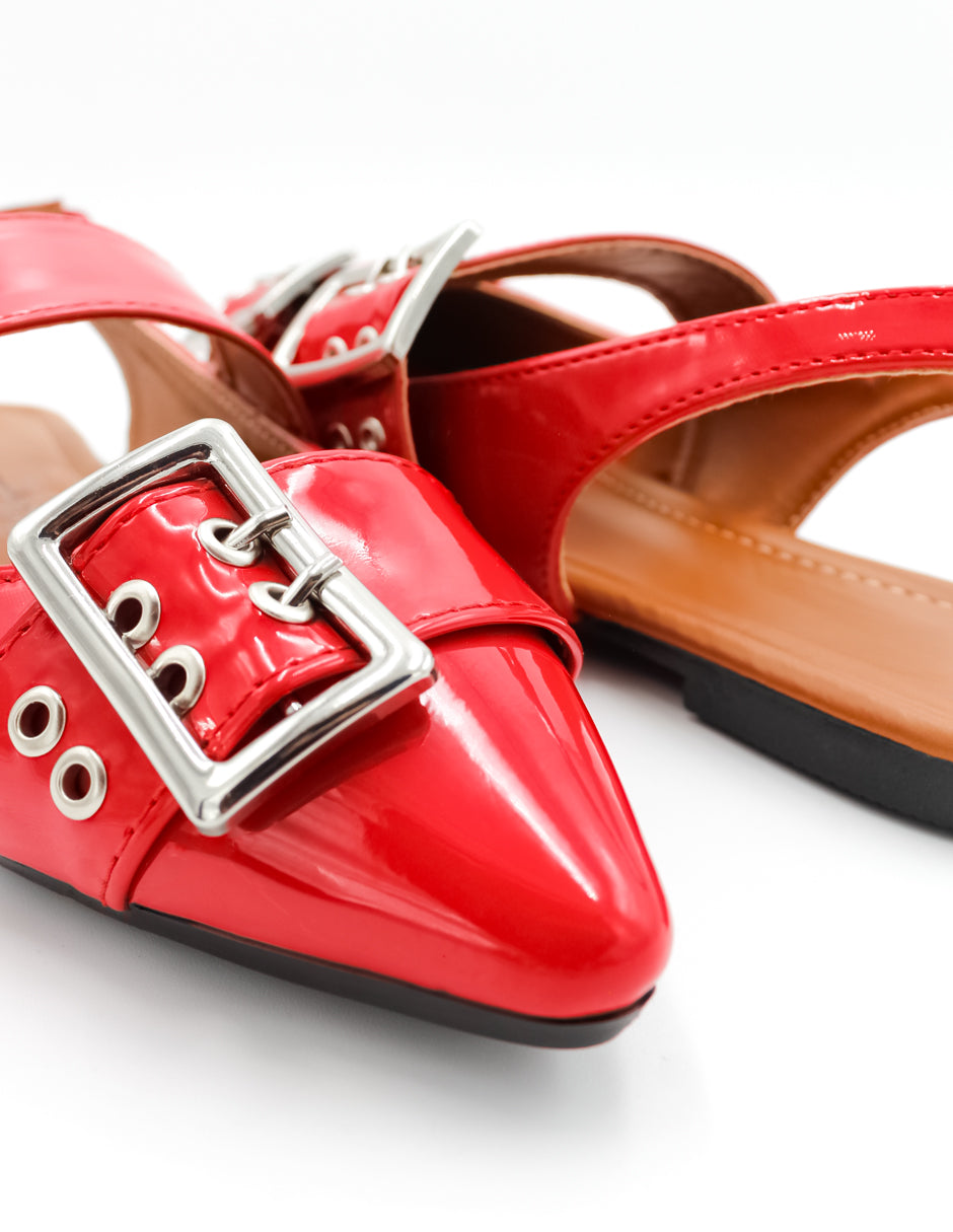 Loafers Durling en Charol – Rojo