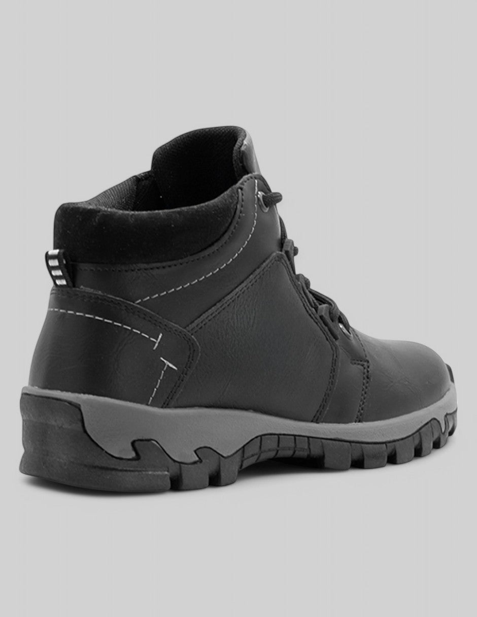 Botas para senderismo Soule en Piel vegana – Negro