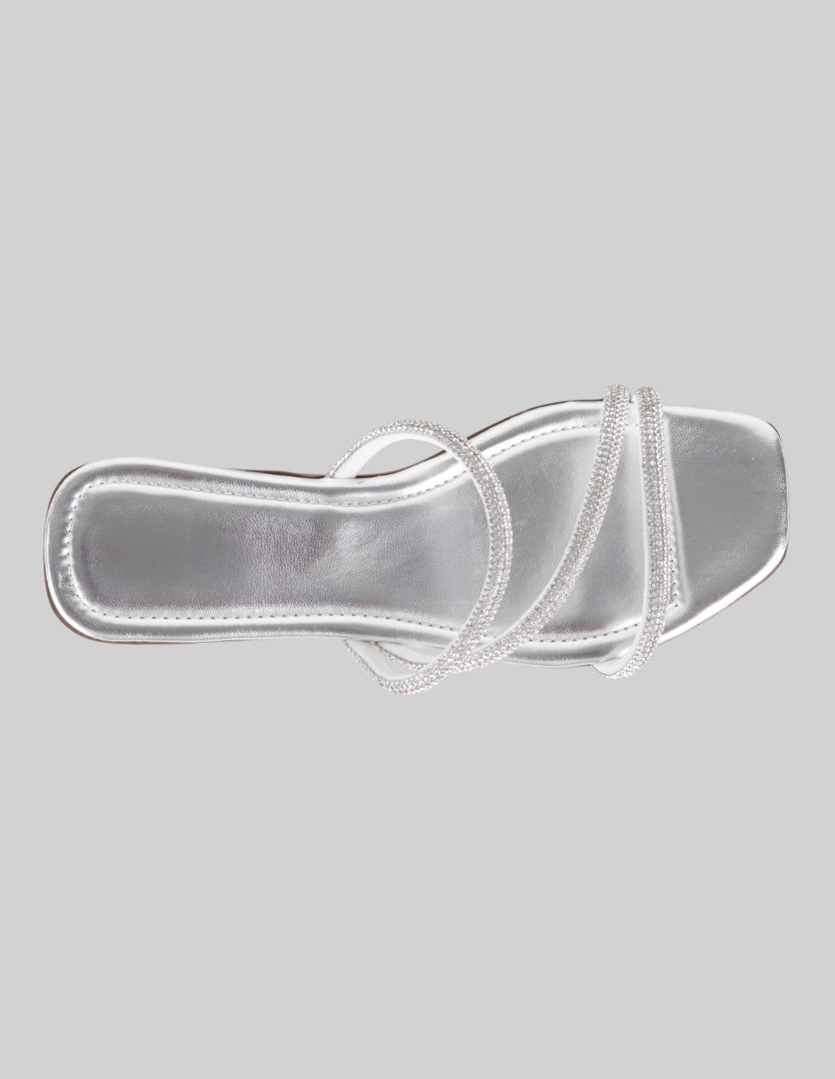 Sandalias de piso Birt en Sintético – Plata
